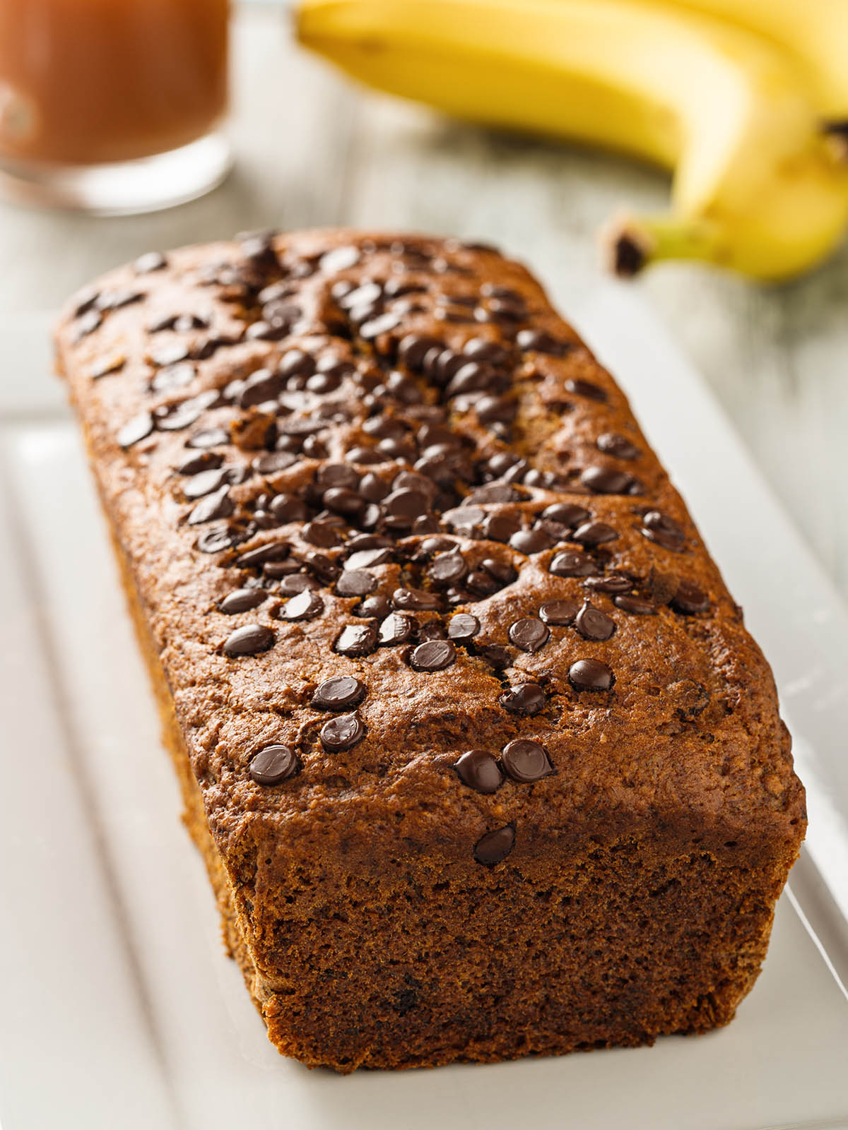 Stockfoto - Bananenbrot mit Chocolate Chips