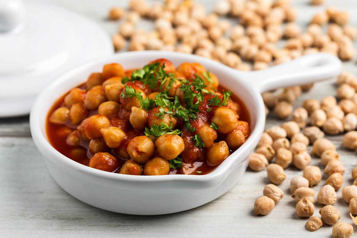 Stockfoto - Chana Masala - indisches Kichererbsengericht 