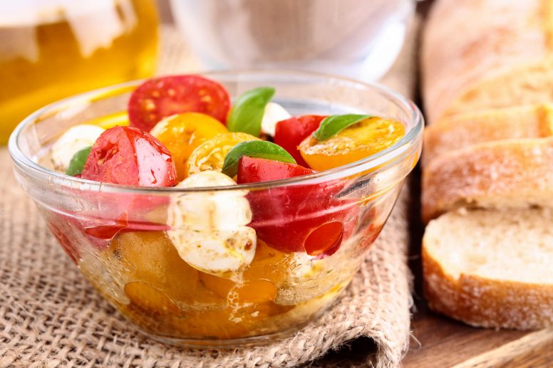Tomatensalat mit Mozzarella