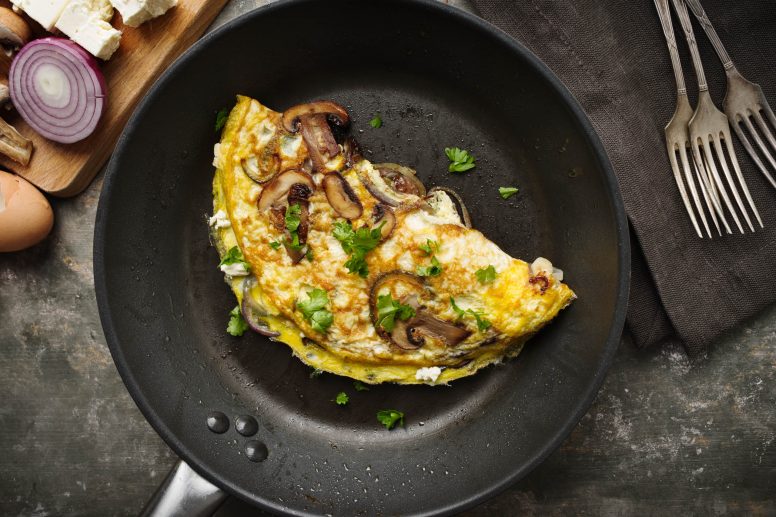 Omelette mit Champignons